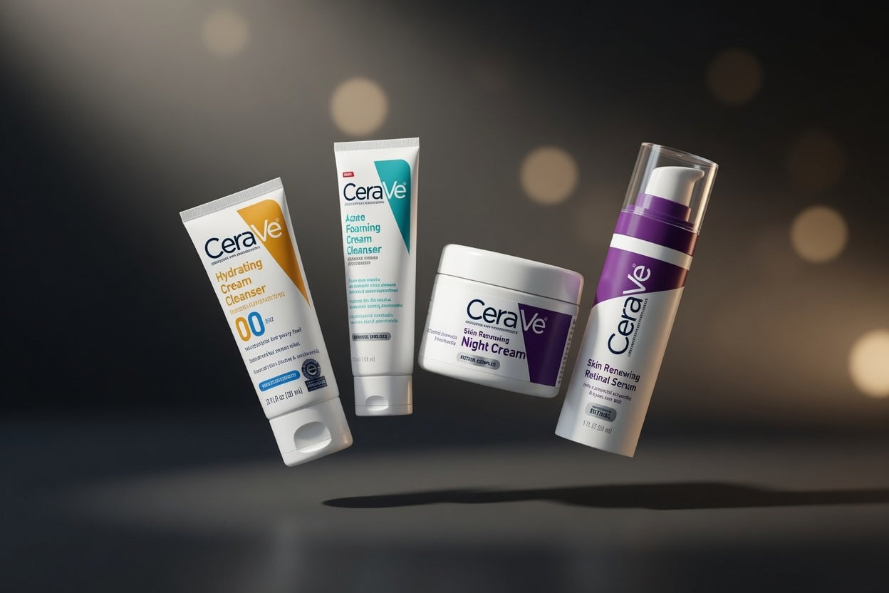 Complete Skincare Kit – Cleanser, Retinol Serum, Night Cream & SPF 50 Sunscreen