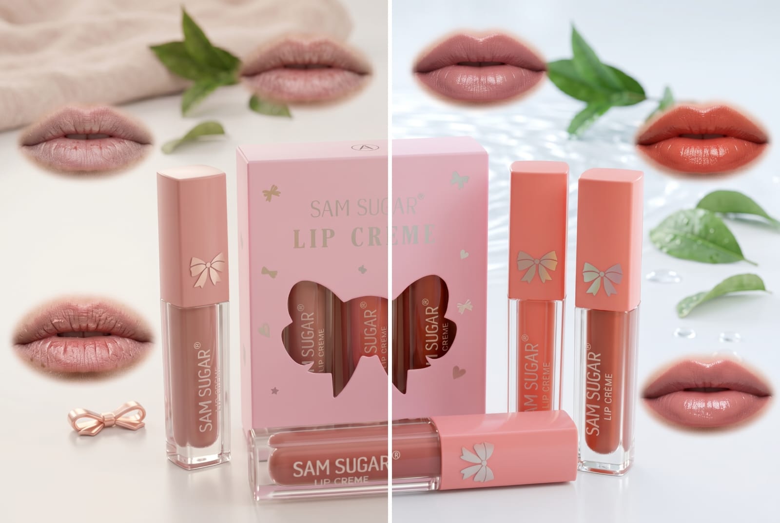 Matte Liquid Lipstick (Pack of 4) – Long Lasting Smudge-Proof Multi Shades