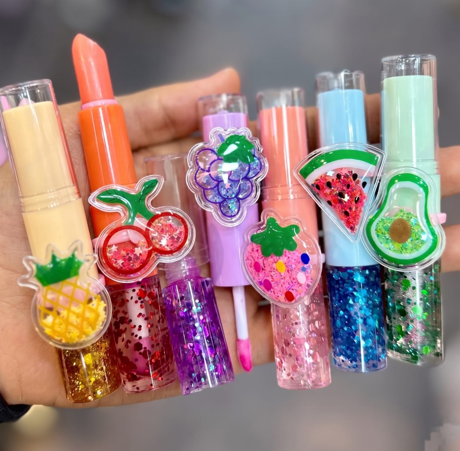 2-in-1 Fruit Lip Balm & Lip Oil – Hydrating Glossy Lip Care