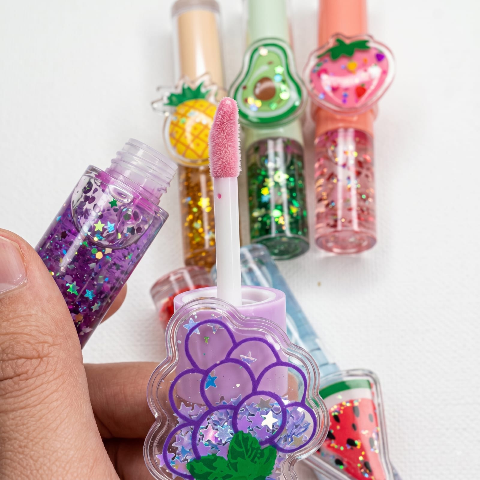 2-in-1 Fruit Lip Balm & Lip Oil – Hydrating Glossy Lip Care