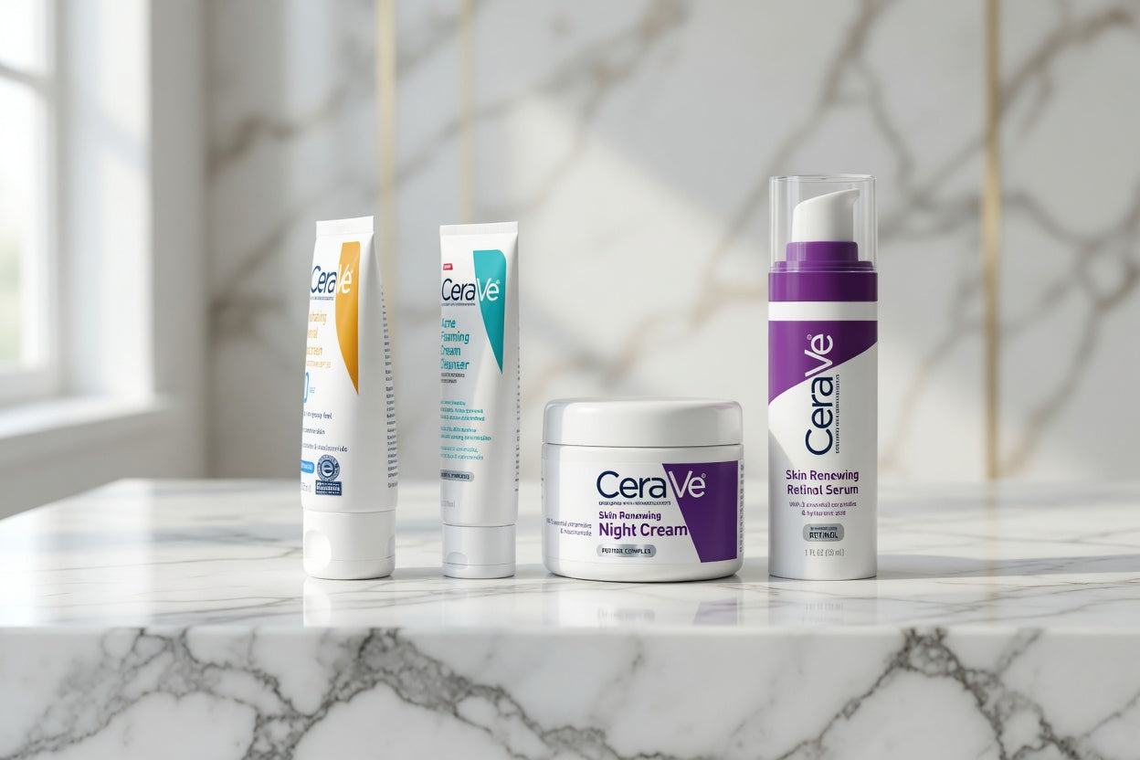 Complete Skincare Kit – Cleanser, Retinol Serum, Night Cream & SPF 50 Sunscreen